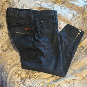 7 For All Mankind Indigo Capri Denim Jeans